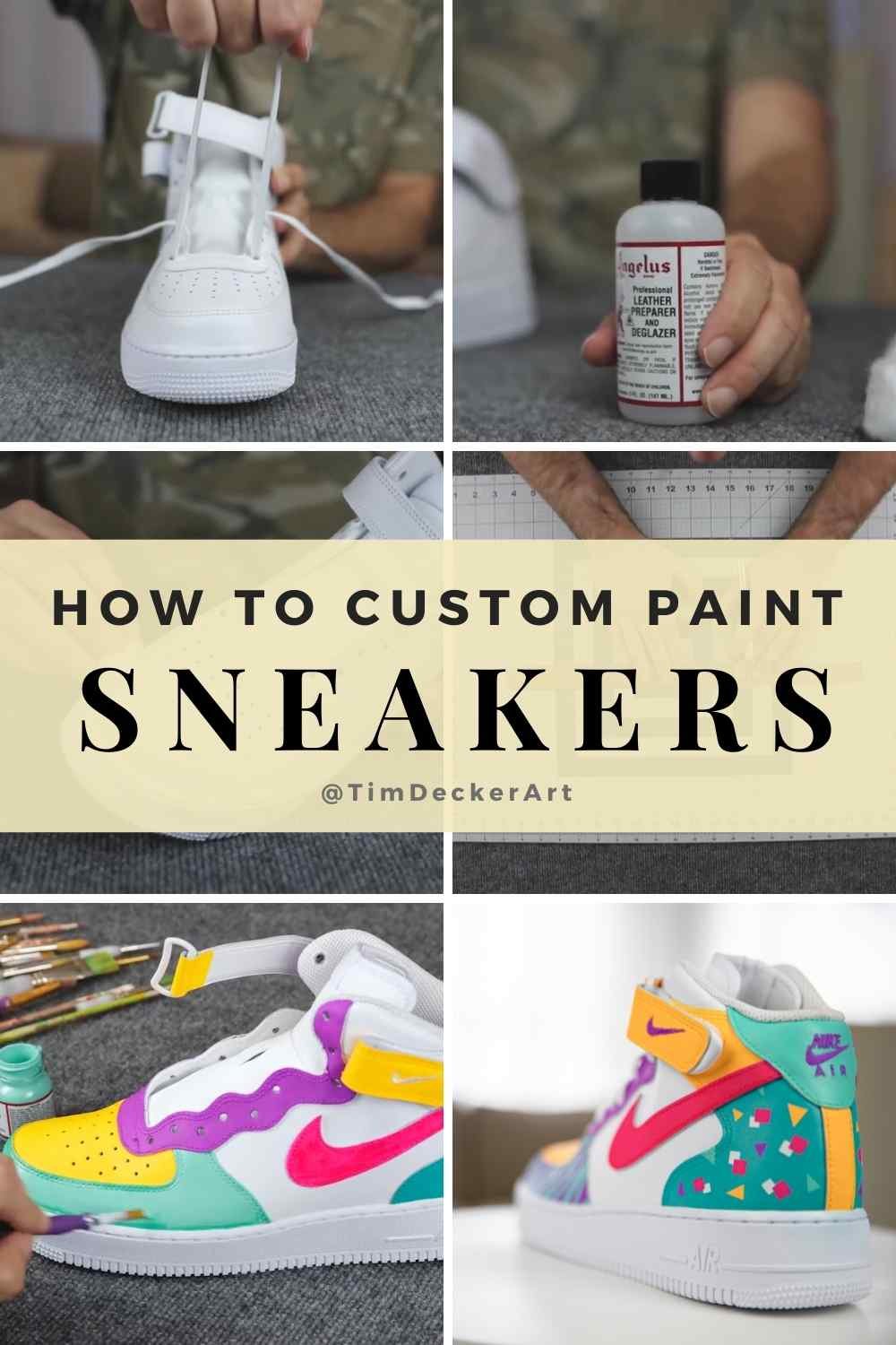 How to Custom Paint Sneakers - Supplies, Instructions & FAQs — Tim Decker